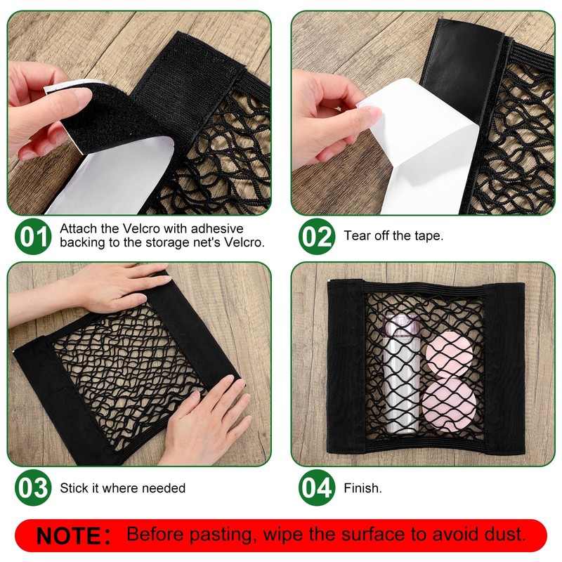 6 Pcs Mesh Cargo Net Universal Stretchable Elastic Rv Storage
