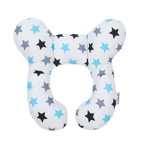 Baby Neck Support Pillow,Soft U Shaped Cotton Head Protector for