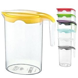 1.75 Litre Plastic jug with Lid Water Juice Milk Pitcher Fridge Door Storage Contanier (1)