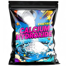 Eyaeyao Industrial Grade Calcium Hydroxide Slaked Lime Powder (Ca(OH) 2) - High Purity for Water Treatment, pH Adjustment, Construction & Soil Stabilization - 1 lb Bag for Lab & DIY Use (16 oz)
