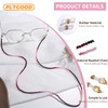 PLTGOOD Glasses Chain Purple Crystal Beaded Eyeglasses Strap Eye Glasses