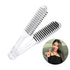DECHOUS Shaped Double Sided Hair Straightening Comb Portable Brush for