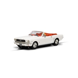 Scalextric James Bond Goldfinger White Ford Mustang 1:32 Slot Race Car C4404