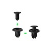 Tuqiang 10 Stück Rivets en plastique pour voitures Clip de
