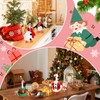 4 Sets 7 Inch Desk Goose Outfit for Christmas Winter,Warm