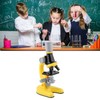 Kids Microscope Set 100x 400x 1200x Magnifications Angle Adjust LED