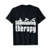 Snowmobile Sled Snowmobiling is My Therapy Adventure Fun T-Shirt
