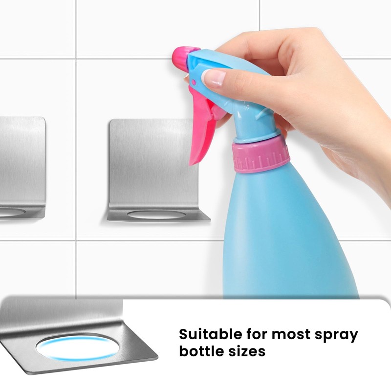 Daily Treasures 304 Stainless Steel Spray Bottle Holder Rack -