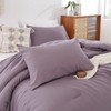 ROSGONIA Oversized King Comforter Dusty Purple, 3pcs (1 Boho Comforter