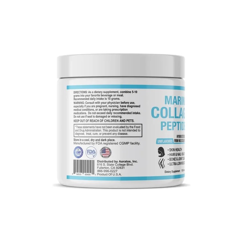 Aoratos Péptidos De Colágeno Marino 150 G, Sin Sabor