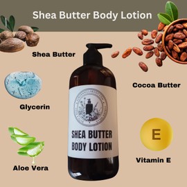 Auburn Hills Blackberry Amber Scented Shea Butter Body Lotion, 8 Oz