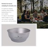 iBasingo Titanium Bowls Plate Ultralight Single Wall Bowl Plate Outdoor