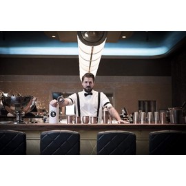 Buddy´s Bar - Hawthorne Strainer, High Quality Strainer Suitable for All Glasses and Shakers, Food Safe and Highly Polished, with Removable Spiral Spring, Polished Copper