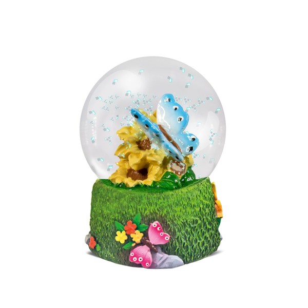 Water Globe - Butterfly from Deluxebase. Butterfly Snow Globe with Resin Figurine and Moulded Base. Great home decor, ornaments and gifts. (Design randomly selected from 2 colours)