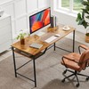 Mericonia 48 Inch Computer Desk, Gaming Desk for Small Spaces,