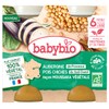 Babybio Eggplant Chickpeas Vegetable Moussaka Style 6 Months and + Organic 2 x 200 g Jars