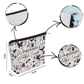 WZJHCL Iron Flame Makeup Pouch Empyrean Series Cosmetic Bag Dragon Rider Storage Pouch Bag High Lords & Wingleaders (Lords)