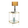 Convenience Concepts Royal Crest 2 Tier Acrylic Glass End Table,