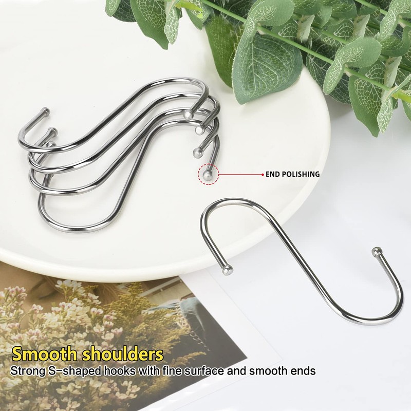 S Hooks for Hanging, S Shaped Hooks, Heavy Duty S