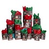 42-Pc, Chalkboard Snowmen Gift Bag Sets