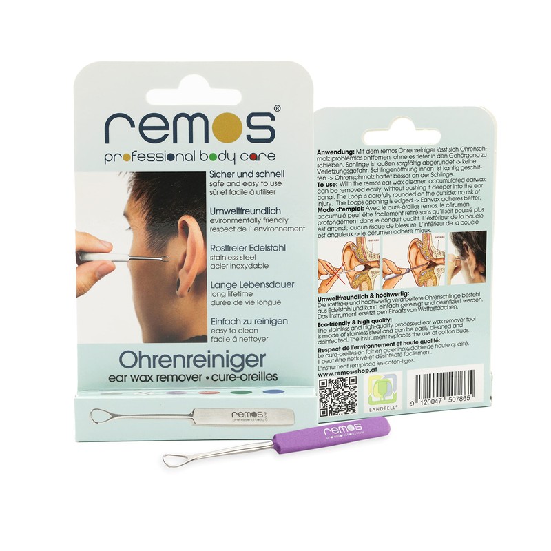 Remos® Ear Sling / Stainless Steel Ear Spoon for Removing