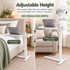Adjustable Overbed Laptop Table – Rolling Bedside Desk with Casters