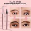 Magic Eyebrow Pencil with 4 Fork Tip, Waterproof Microblading Brow