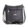 Stylish Ladies Small Soft PU Cross Body Bag (Black)