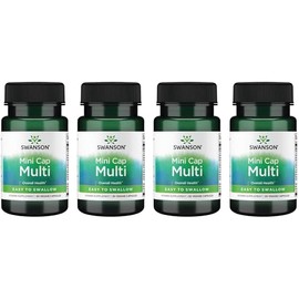 Swanson Daily Multivitamin Without Minerals 30 Veg Capsules (4 Pack)