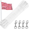 Anglekai 50Ft Flag Pole Rope Kit, 0.31 in/ 8 mm