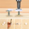 guangyuan Screw Covers 100pcs White Plastic Screw Cap Hinged Fold