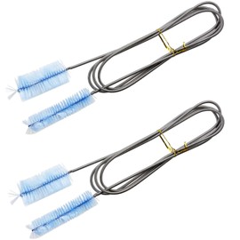 AQUANEAT Fish Tank Cleaning Tools, Aquarium Filter Brushes, Pipe Cleaner for Home Kitchen, Double Ended, 2pcs