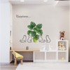 Condessacity ウォールステッカー 猫 植物 おしゃれ 北欧 ウォールシール 観葉植物 鉢植え ウォールすてっかー