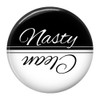 Clean Nasty Dishwasher Magnet Sign Indicator Black And White (Black