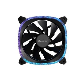 ALmordor Stardust XD120 Computer Cooling PC Case Fan ARGB Diamond Frame with 9 Blades, Hydraulic Bearing, Quiet Operating, Black