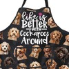 PXTIDY Cockapoo Dog Kitchen Apron Life Is Better with Cockapoos