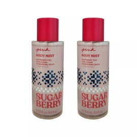 Victoria's Secret 2 NEW VICTORIA’S SECRET PINK SUGAR BERRY FRAGRANCE BODY MIST SPRAY SPLASH 8.4 OZ
