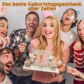 AOZUO Original Bicycle Birthday Wooden Bicycle Decoration Wedding Money Gift Birthday Money Gift Bicycle Gift Ideas Wooden for Cyclists Friends Family Lovers