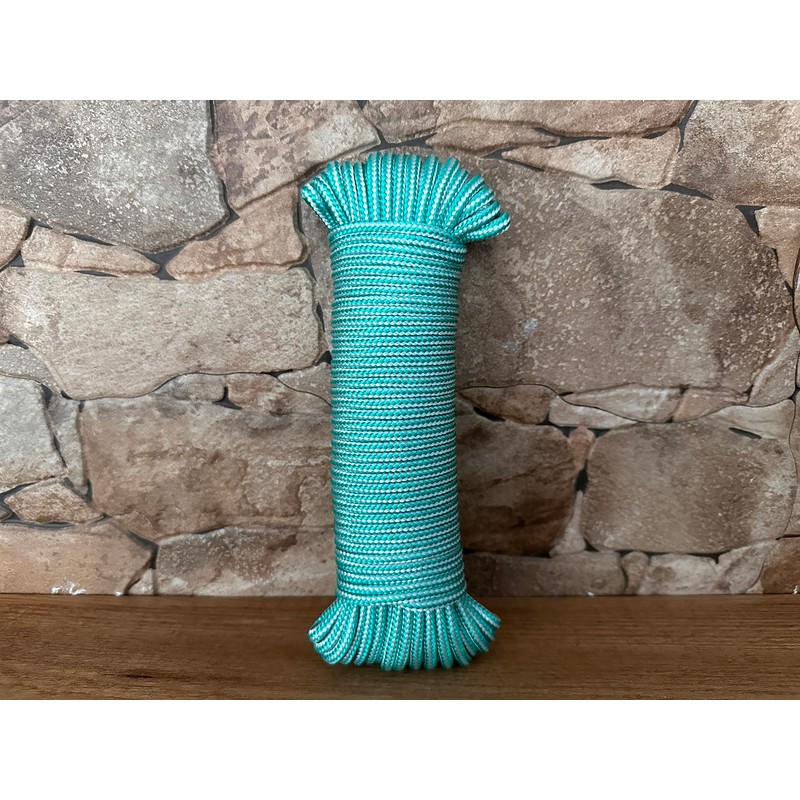 Clothe Washing Line Outside. Braided High-Tenacity Polypropylene Rope Cord. Campervan