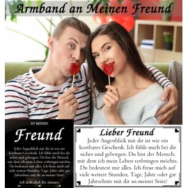 PDTU Gifts for Men, Leather Bracelet with Engraving I Love You Gifts for Husband, Boyfriend, Son, Dad, Brother, Grandson, Leather Bracelet with Engraving for Anniversary, Birthday Gift, Leather,