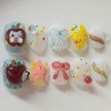 Cute Handmade Nails Extra Short Press on Nails Square 3D