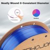 3DHoJor Silk PLA Filament 1.75mm Blue Purple Red Triple Color