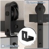 DonYoung 52" Bifold Barn Door Hardware Kit for 2 Doors,