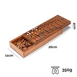 LOGOPLAY Code Finder for 2 Players - Playing Field 21 x 12 cm - 4 Colours with 8 Solution Rows