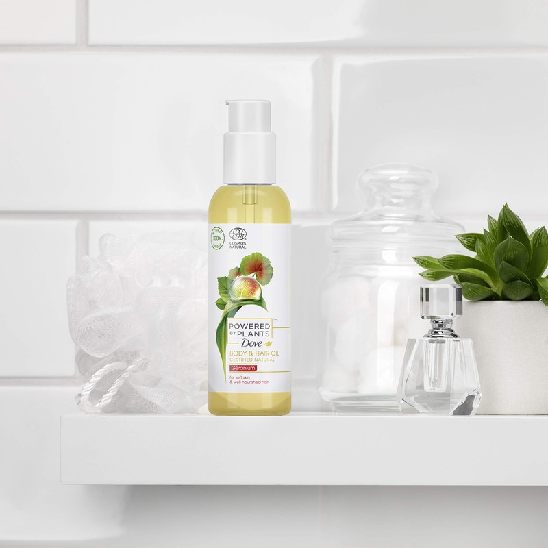 Dove Powered by Plants Natural Cosmetics Body and Hair Oil