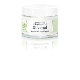 Medipharma Cosmetics Olivenol Moisturising Cream - Face Cream Hyaluronic Acid Anti-Wrinkle 50 ml - Moisturising and Anti-Ageing Treatment with Olive Oil, Shea Butter and Urea (Women and