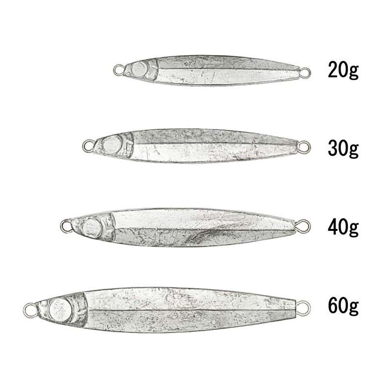 Orurdo Fishing Tackle DIY Series Unpainted Lures Metal Jig D