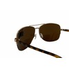 square aviator BIFOCAL READING SUNGLASSES gold frame brown lens 100%