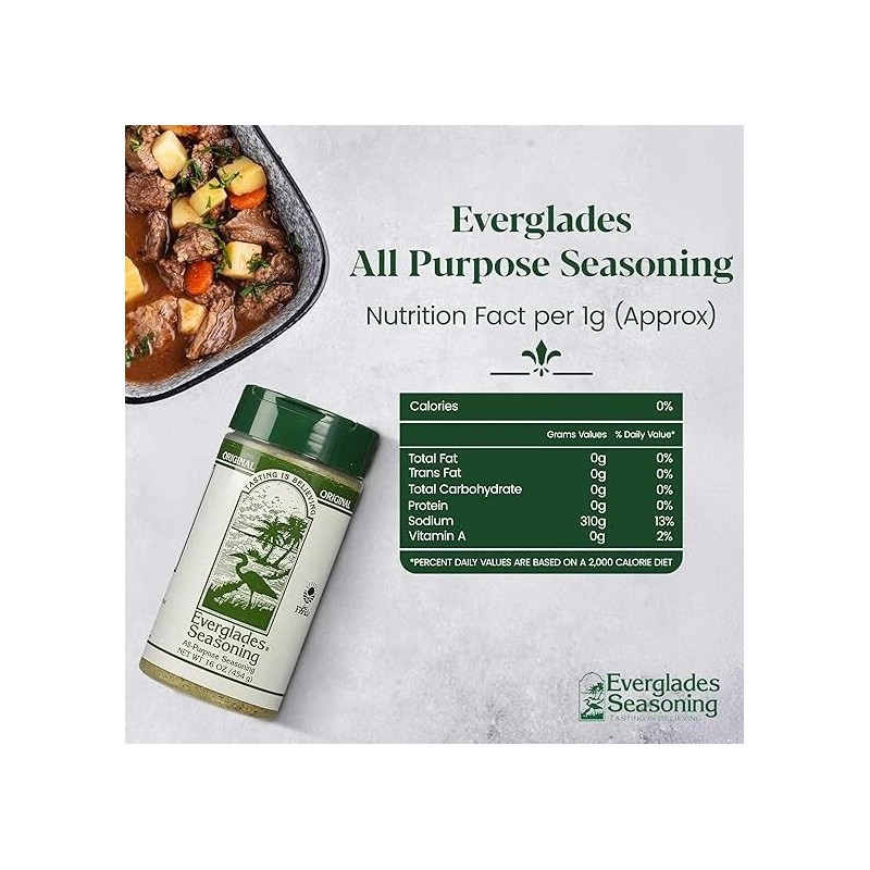 N/A Everglades All Purpose Seasoning Original 16 Ounce Use on