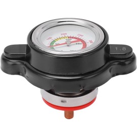 Tapa del Indicador del Termómetro del Radiador, Tapa del Radiador de Alta Presión con Indicador de Temperatura 1,8 Bar 1638630001 Reemplazo de Alta Precisión Termómetros